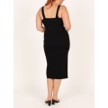 Miniatyrbillede 8 af 8: Lårlangt Tank Kjole Bodycon Fest Sommerkjoler (Sort XL)