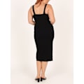 Miniatyrbillede 8 af 8: Split Thigh Tank Kjole Bodycon Festkjoler (Sort M)