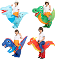 Pikkukuva 2 / 2: Ilmapuku Dinosaurusten Puku, Ilmapuku Dinosaurusten Puku, Puhallettava Puku Ilmapuku Halloween-Pukuihin Type C