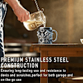 Miniatyrbild 5 av 7: Personlig Rostfri Mugg - V8 & V6 Motor Design, 44 cl Handgjord Hållbar & Stilren, Perfekt för Bilentusiaster (V8) v8