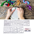 Miniatyrbild 7 av 8: DIY Non-woven Fabric Needle Felting Template Mold Handcraft Making Tool Accessories