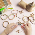 Miniatyrbild 3 av 6: 2400 st guld pärlor för armbandssats, distanspärlor med guldbokstavspärlor för smyckestillverkning, present till flickor