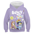 Miniatyrbild 1 av 2: 2024 Ny Blå Blå Blå Bingo Söt Pojkar Hoodie Realistisk 3D Tryckt Grafisk Huvtröja Flicka Pueple 4XL