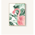 Miniatyrbild 8 av 8: Flamingos i naturen Väggkonst Canvas Tryck Affisch, Enkel Fashion Akvarellkonst