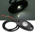 Miniatyrbild 7 av 11: 2 par 12-24V Rock Light Flood Beam LED Under Body Trail Rig Ljus för SUV Båt Vit Ljus