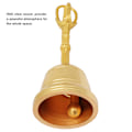 Miniatyrbild 9 av 9: Populär ren mässingshandklocka buddhistisk klocka Feng Shui taoistiskt instrument 4,5 tum skaller