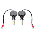 Pikkukuva 3 / 9: 2 kpl H3 60W Suuri Tehoinen Valkoinen Valo Tuuletinoton Auto LED-Etuvalo L5 Sisäänrakennettu Ajo