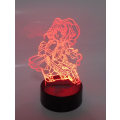 Miniatyrbilde 2 av 7: Card Captor Sakura Anime Rulleskøyte Lasergravert 3D-effekt Akryl LED Skrivebordslampe