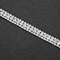 Miniatyrbillede 6 af 10: 3 rækker DIY AB farve syning krystal rhinestone kæde dekoration tøj tilbehør #4(sliver)