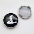 Miniatyrbild 1 av 5: Navkapsel för karnevalshjul, 54 mm, svart orm (fyrpack)