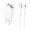 hoco. C93A tre-ports digital skjermlader for Apple Andr