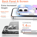 Miniatyrbilde 4 av 7: Telefon Hard Case Kompatibel med iPhone Case Slim Cystal Clear Holographic White Cloud Kvinner Jenter, Hard PC Støtsikker Beskyttende Design iPhone 11