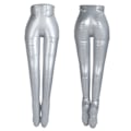 Miniatyrbillede 9 af 10: Oppustelig kvinde bukser PVC materiale bukser underkrop oppustelig mannequin