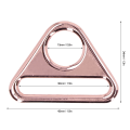 Miniatyrbilde 2 av 6: 10 stk justerbar spenne 38mm sinklegering materiale multifunksjonell lett bærbar bagasjetilbehør Rose Gold