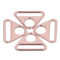 Miniatyrbilde 5 av 6: 10 stk justerbar spenne 38mm sinklegering materiale multifunksjonell lett bærbar bagasjetilbehør Rose Gold
