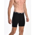 Miniatyrbild 3 av 6: Mjukt andningsbart 6-pack boxershorts för män, S-XXL, öppen gylf All Black XL