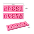 Miniatyrbillede 4 af 4: Silikone Nummer 0-9 3d Relief Fondant Chokoladeform Med Pindestangshul Til Fødselsdagskage Dekoration Diy Bagning