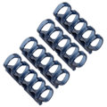 Miniatyrbillede 7 af 10: 20 stk. Bindende Ringe Segmenteret Design Hold 60 Ark 11mm Bindende Tykkelse Kontorartikler Blå