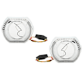 Miniatyrbillede 7 af 11: LED Angel Eyes Halo DRL Bezel Shrouds 12V 5W Venstre Højre Ringdæksler til 3 Tommer Bi Xenon LED Dobbeltlinse Forlygte Hvid Gul Lys