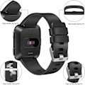 Miniatyrbillede 4 af 4: PAKKE 3 Bløde Silikonbånd til Fitbit Versa 2 / Fitbit Versa / Fitbit Versa Lite Classic Justerbare Sportbånd til Kvinder Mænd Lille Stor (Uden Tra