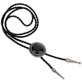 Miniatyrbild 2 av 8: Native American Bolo Tie Rodeo Cowboy Läder Halsduk Wester B