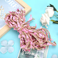 Miniatyrbillede 5 af 9: 10 meter kunstig blad bånd flettet guirlande vævning hamp reb buket DIY tilbehørPink