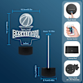 Miniatyrbillede 7 af 8: Basketball 3D Illusion Lampe, Attivolife Fjernbetjening med 16 Farveskift