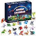 Miniatyrbillede 1 af 2: 2024 Ny Jul Insekter, Havdyr, Byggeklodser Blind Box Julekalender 24 Gave Halloween Nedtælling Blind Boxes