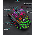 Miniatyrbild 6 av 7: X801 håltrådsspelmus RGB lysande datorsport USB