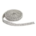 Miniatyrbild 1 av 10: Rhinestone-kedja 2yd lång premiummaterial robust hållbar iögonfallande bred applikation Rhinestone-trim