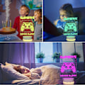 Miniatyrbild 6 av 7: Spel 3D nattlampa, Attivolife gamepad Illusion Hologram La