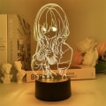 Pikkukuva 2 / 6: The Quintessential Quintuplets Anime Nakano Miku -hahmo RGB 3D yövalo taide kotikoriste USB makuuhuoneen pöytälamppu lapsille syntymäpäiville/lomalle/juhliin/