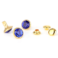 Miniatyrbilde 3 av 9: 10 stk fargerike Rhinestone nagler Cap Stud for Diy Craft Decoration (blå krystall)
