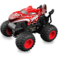 Pikkukuva 1 / 7: Kauko-ohjattava auto, 2,4 GHz:n kauko-ohjattava monster truck, RC-autot 2 akkua 60 minuuttia+, RC-temppuautot lelut valolla ja äänellä, sisä- ja ulkokäyttöön lapsille ja aikuisille Red