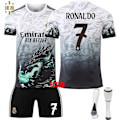 Miniatyrbillede 1 af 5: 24/25 Fodbolddragt til Børn Træningsdragt Fodbolddragt til Drenge, Real Madrid NO.7 RONALDO Fodboldholdstrøje Træningsdragt Skjorter Shorts a 20