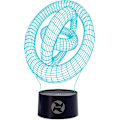 Miniatyrbild 1 av 7: 3D optisk illusionsnattlampa - 7 LED-färgförändrande lampa