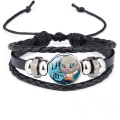Miniatyrbild 1 av 5: Herr Vintage Läder Armband Rep Armband Bangle Demon S