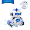 Miniatyrbillede 4 af 8: 360° roterende lysende dansende humanoide robotlegetøj til børn