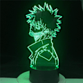 Miniatyrbild 3 av 7: My Hero Academia Dabi 3D Barnnattlampa Touch 7 Färg Chan