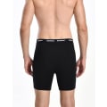 Miniatyrbild 4 av 6: Mjukt andningsbart 6-pack boxershorts för män, S-XXL, öppen gylf All Black XL