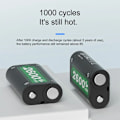 Miniatyrbilde 3 av 3: 2 x 2600mAh Genopladeligt Batteri Til Xbox Series X/S/Xbox One S/X Controller Batteri Til Xbox One + USB Batteri Oplader