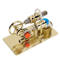 Miniatyrbillede 4 af 10: Stirling Motor Model - Lærende og udsøgt finpoleret Stirling Motor Model Videnskabeligt eksperimentlegetøj
