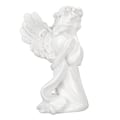 Miniatyrbillede 5 af 10: Harpiks Bedende Engel Figur Hvid Bøn Pige Vinkel Ornament Hold Kind Vinger Cherubs Skulptur til Bogreol Soveværelse Bryllupsdag Jubilæum