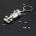 Miniatyrbillede 1 af 7: 2 stk. 3D F1 Race Car nøglering | Driver nøglering gave til far mand kærester, Metallic, Medium