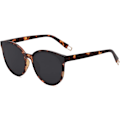 Pikkukuva 1 / 6: Ylisuuret pyöreät aurinkolasit naisille ja miehille Amber Tortoise Grey