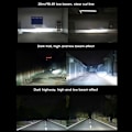 Miniatyrbillede 9 af 11: 2 stk. Ren Aluminium Legering Mini Dobbelt Varmeafledning Bil LED Forlygte Høj Lysstyrke Forlygte H7