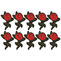 Miniatyrbillede 3 af 10: Broderi Klud Mærkat DIY Klæbende Dekorative Tøj Patches til Taske Tørklæde Tøj Reparation DekorationRose