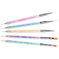 Miniatyrbillede 8 af 10: Professionelle neglekunst liner pensler DIY dobbeltsidet negle prik pen maling pensel sæt