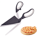 Miniatyrbillede 8 af 8: Pizzasaks Skæresaks Enhåndsbetjening Rustfrit Stål Pizzaspatel Skæreskive