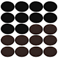 Miniatyrbild 4 av 10: 10 Par Iron-on-lappar Flockad Lim Oval Ärm Armbåge Knä Tyg Reparation DIY Dekoration (5 Par Svart 5 Par Kaffe)